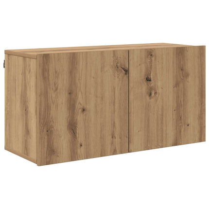 TV-skab 4 pcs Artisan Egetræ Konstrueret træ