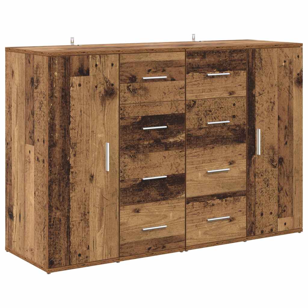 Sideboards med skuffe Corona 2 pcs Gammelt træ 59 x 39 x 80 cm