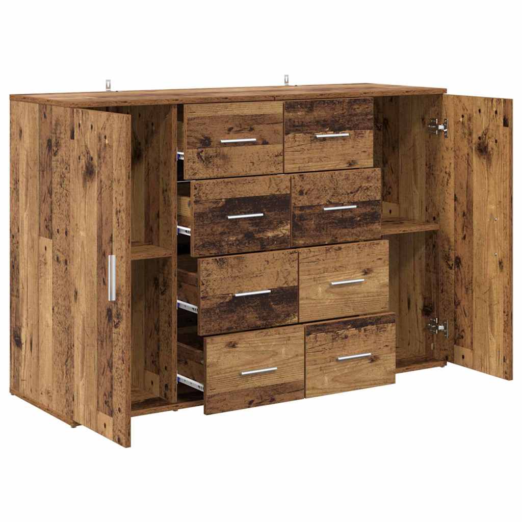Sideboards med skuffe Corona 2 pcs Gammelt træ 59 x 39 x 80 cm