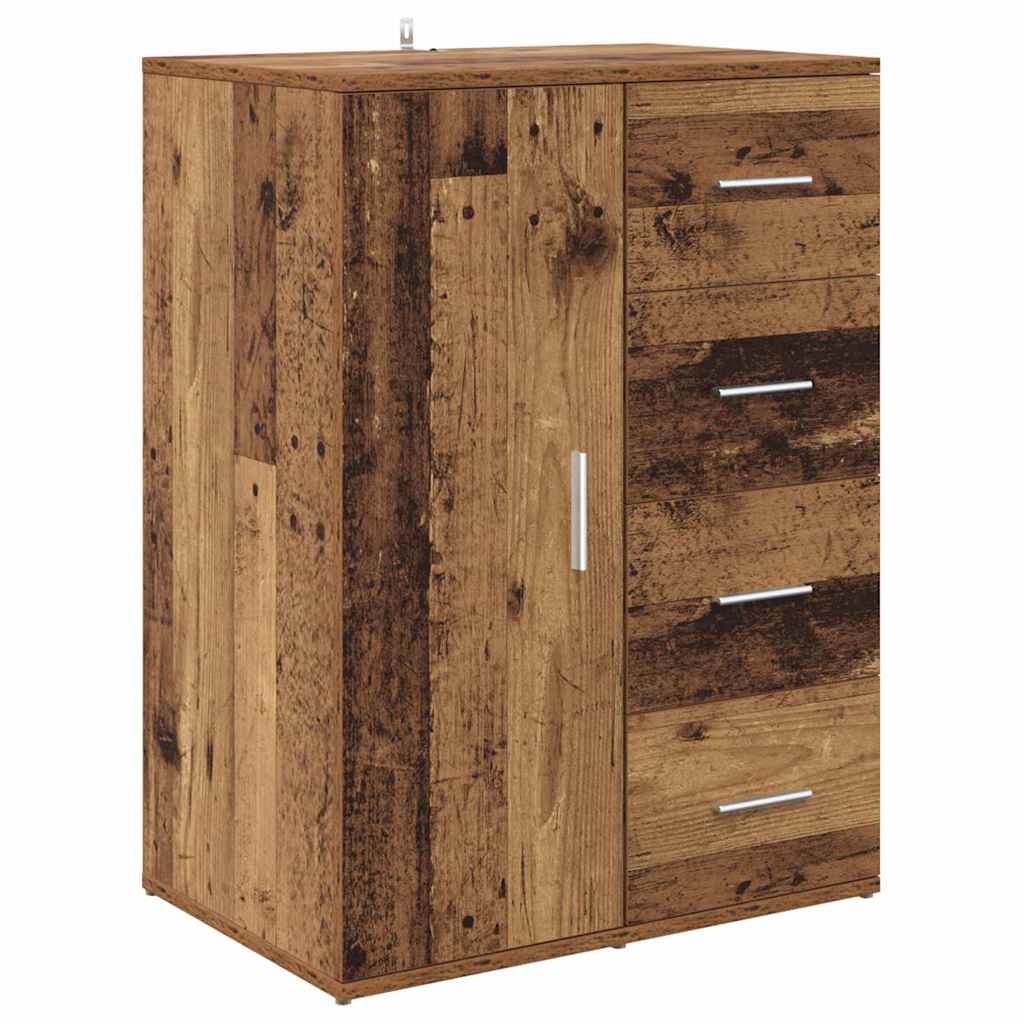 Sideboards med skuffe Corona 2 pcs Gammelt træ 59 x 39 x 80 cm