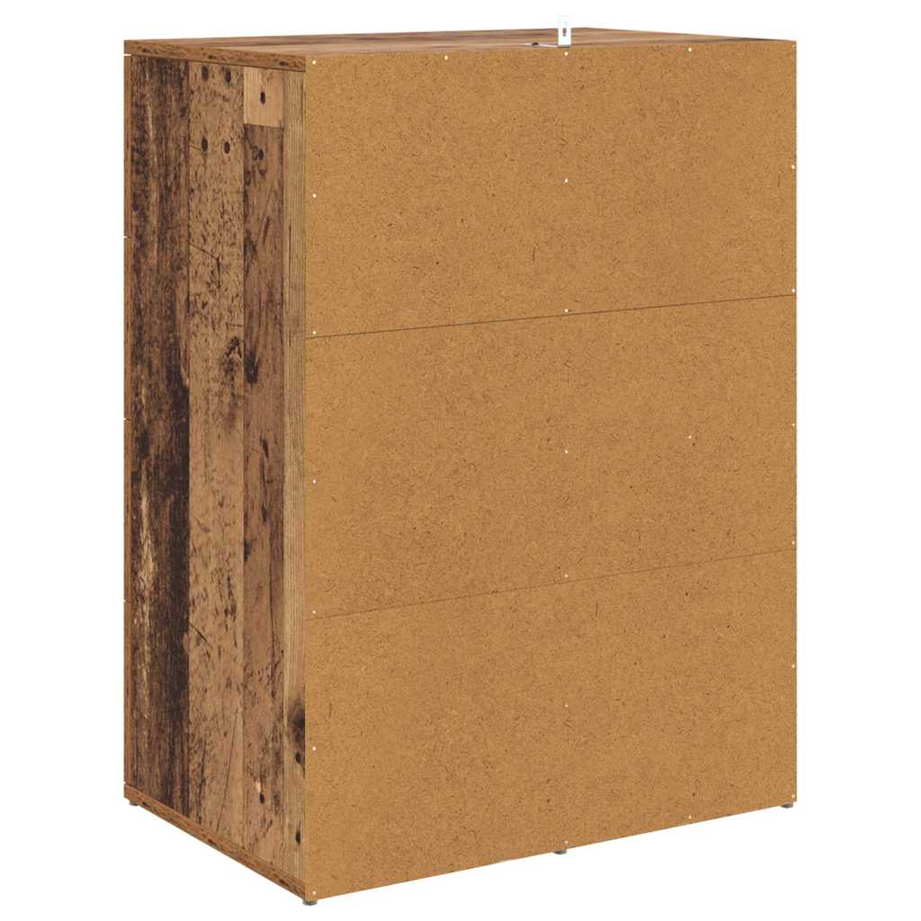 Sideboards med skuffe Corona 2 pcs Gammelt træ 59 x 39 x 80 cm