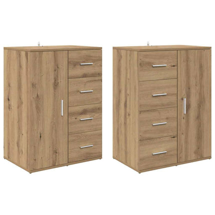 Sideboards CORONA 2 pcs Artisan Egetræ 59 x 39 x 80 cm