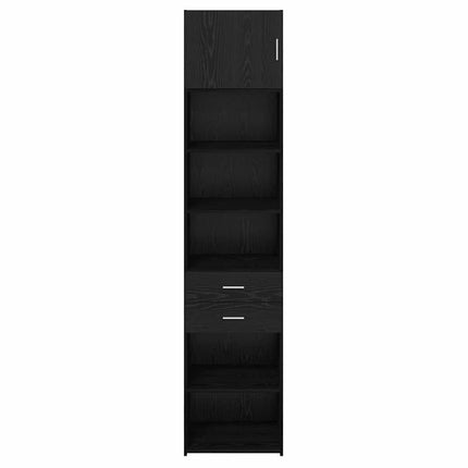 Highboard Sort eg 50 x 42,5 x 225 cm Konstrueret træ