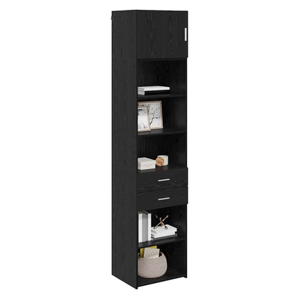 Highboard Sort eg 50 x 42,5 x 225 cm Konstrueret træ
