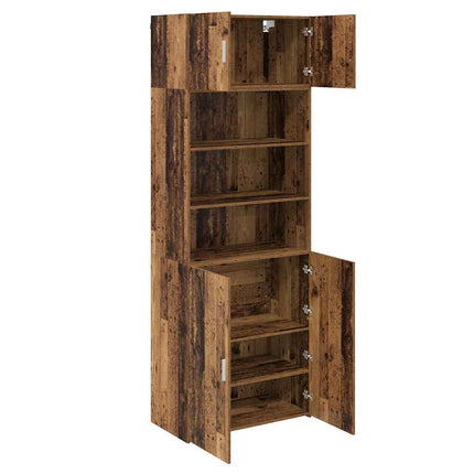 Opbevaringsskab Gammelt træ 80 x 42,5 x 225 cm Konstrueret træ