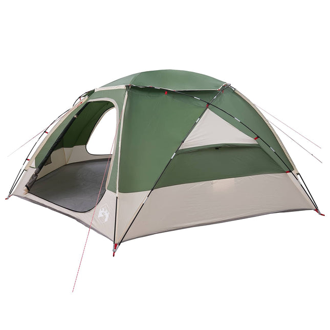 Kuppeltelt med aftagelig regnflue Grøn 12-person