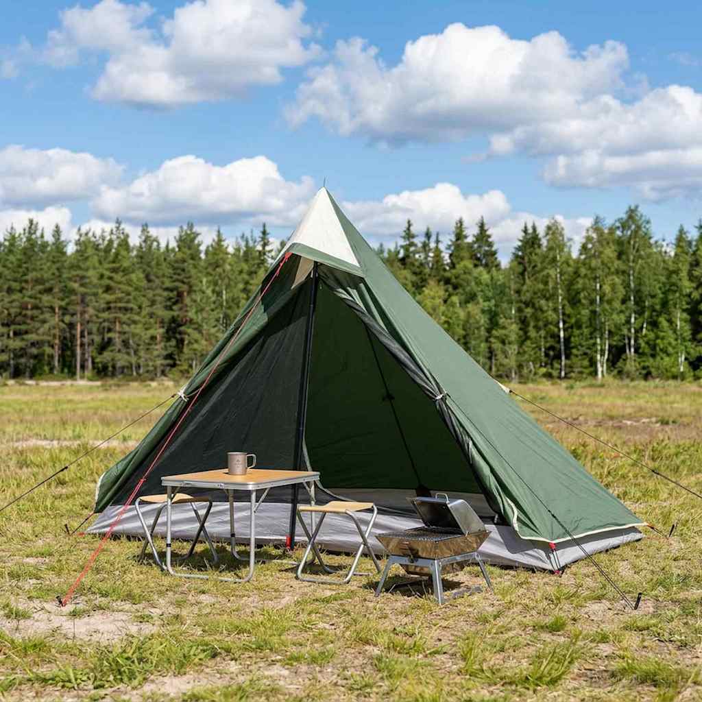 Backpacking Telt Grøn 222 x 85 x 125 cm billede