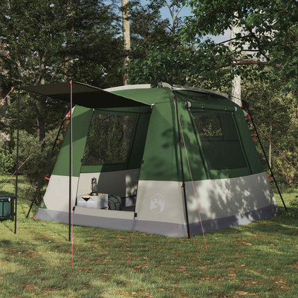 Party Tent 10-personers Grøn 185T Polyester med PU Coating