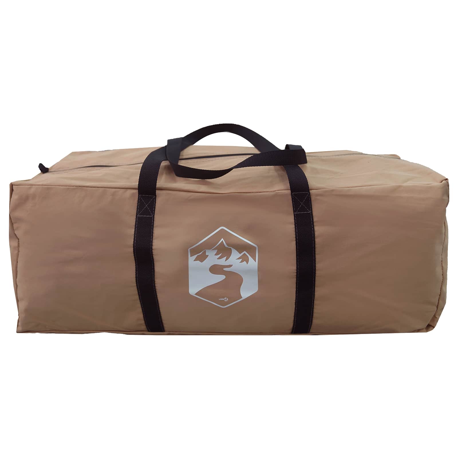 Hyttetelt Brun 340 x 246 x 210 cm Polybomuld