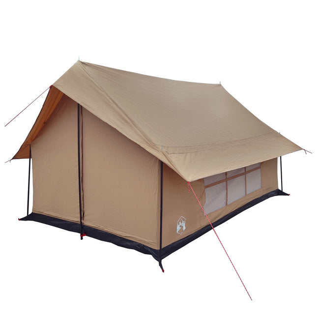 Hyttetelt Brun 340 x 246 x 210 cm Polybomuld