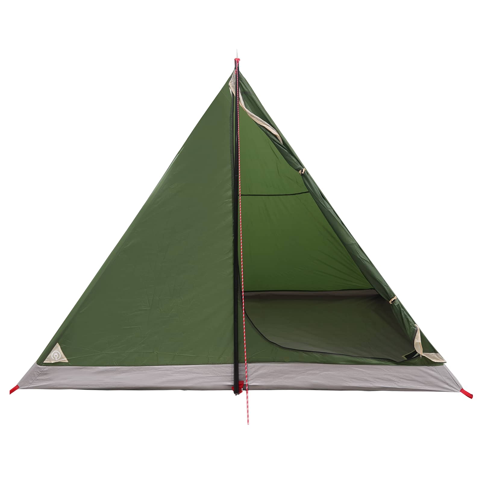 Backpacking Telt Grøn 4-personers 185T Polyester med PU Coating