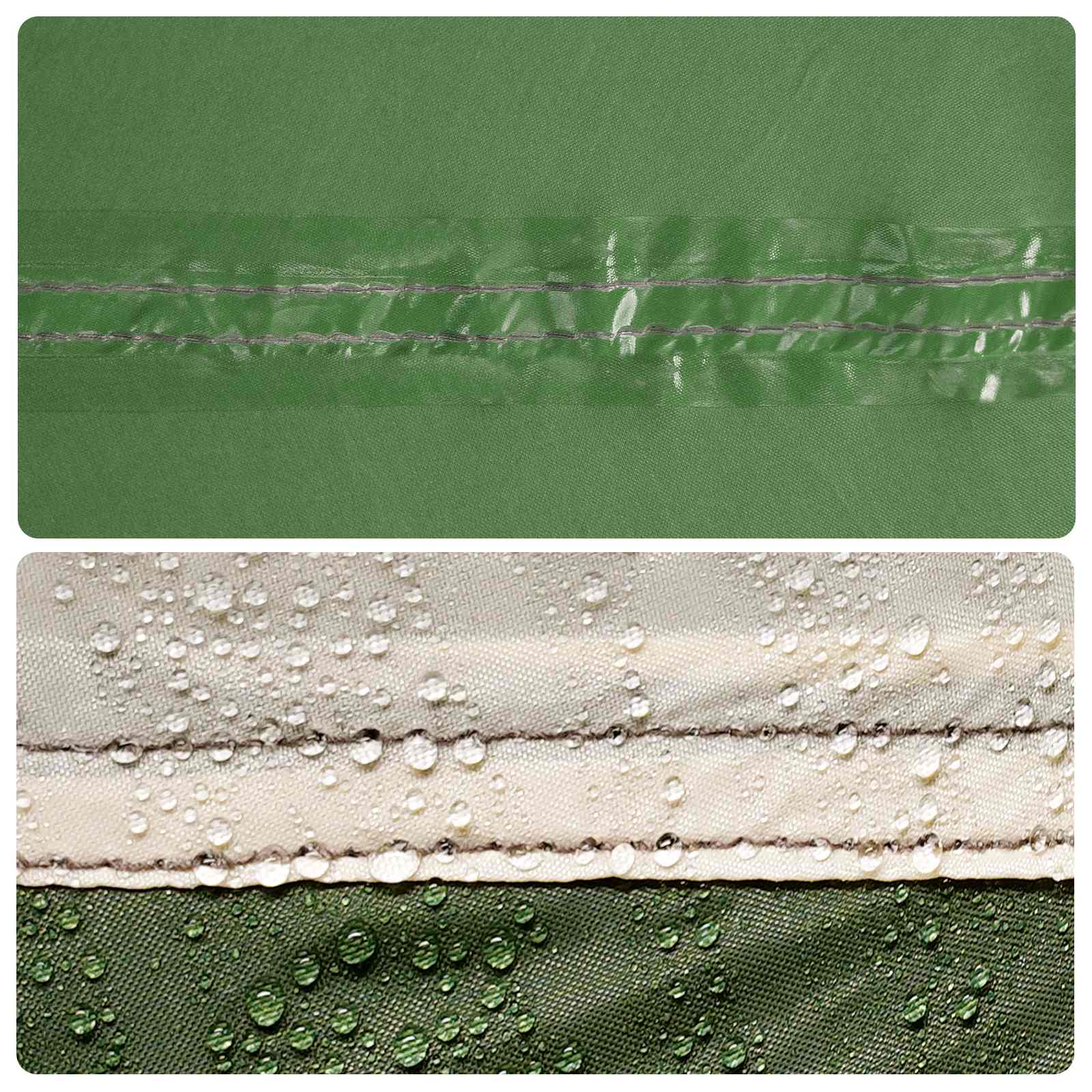 Tunneltelt Grøn 2-personers 185T Polyester med PU Coating