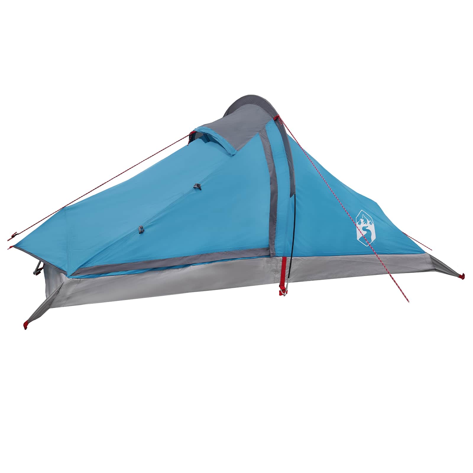 Backpacking Telt Blå 4-personers 185T Polyester med PU Coating