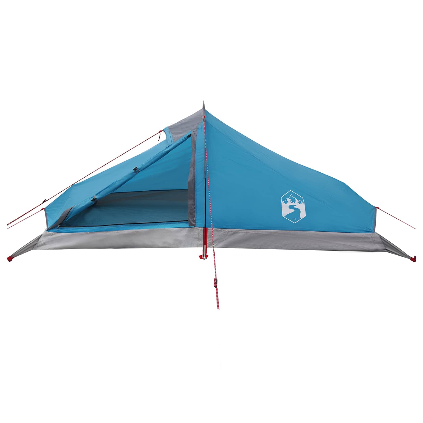 Backpacking Telt Blå 4-personers 185T Polyester med PU Coating