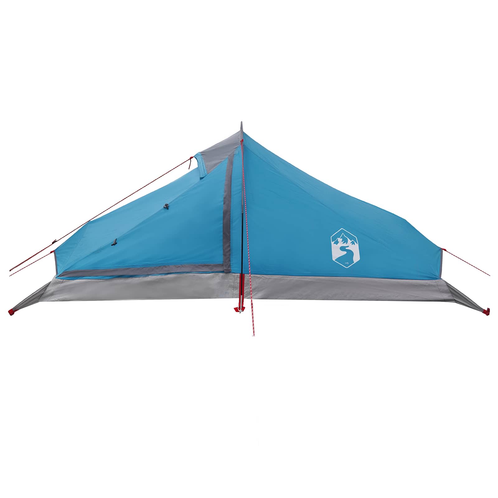 Backpacking Telt Blå 4-personers 185T Polyester med PU Coating