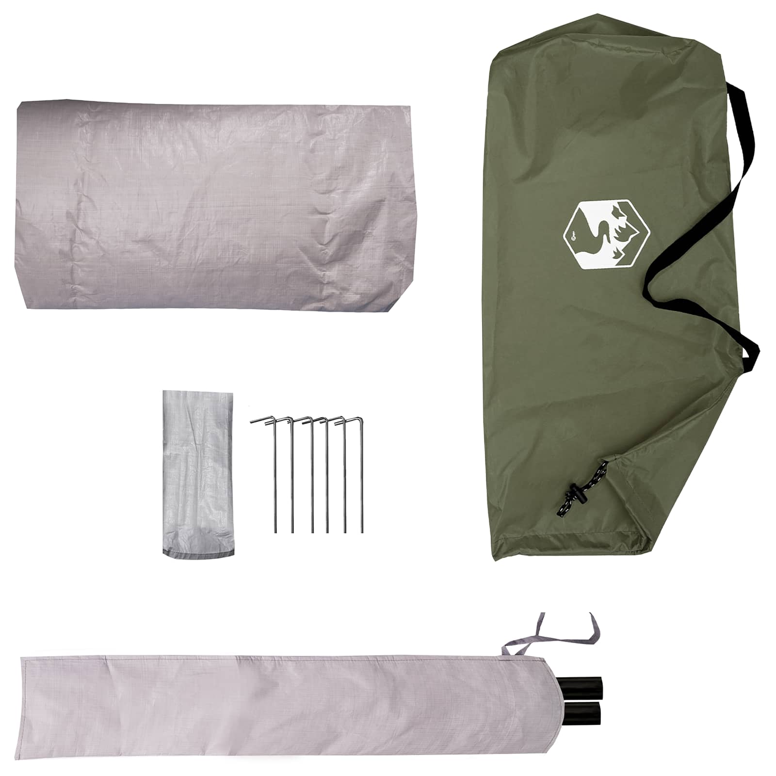 Backpacking Telt Olivengrøn 4-personers