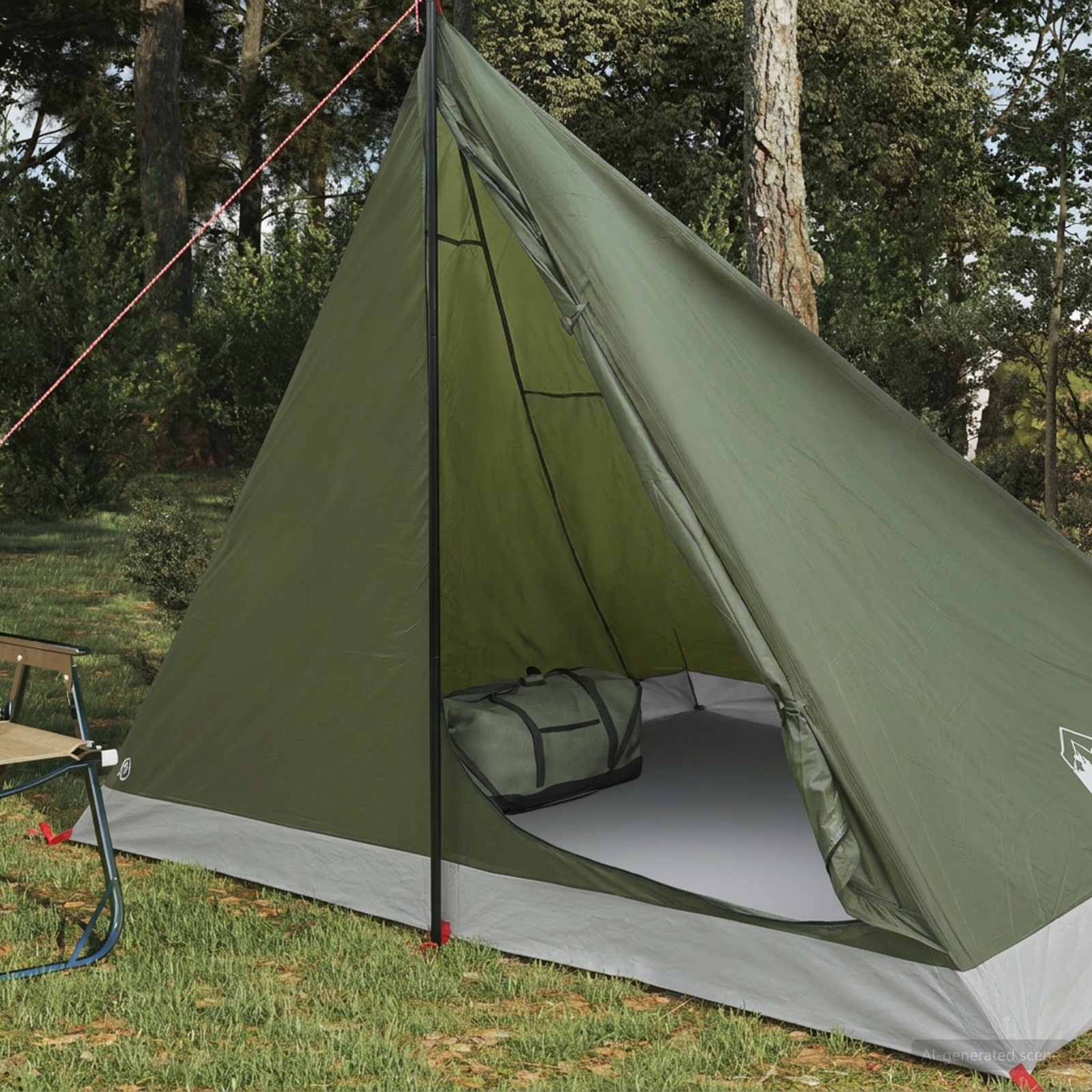 Backpacking Telt Olivengrøn 4-personers