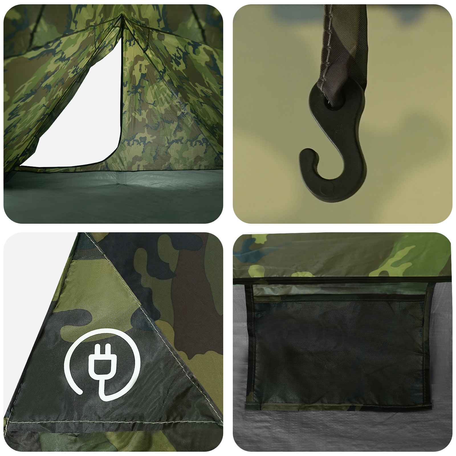 Backpacking Telt Camouflage 4-personers
