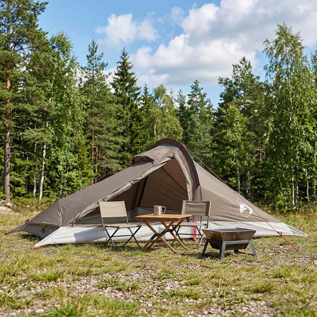 Backpacking Telt Brun og grå 2-personers billede