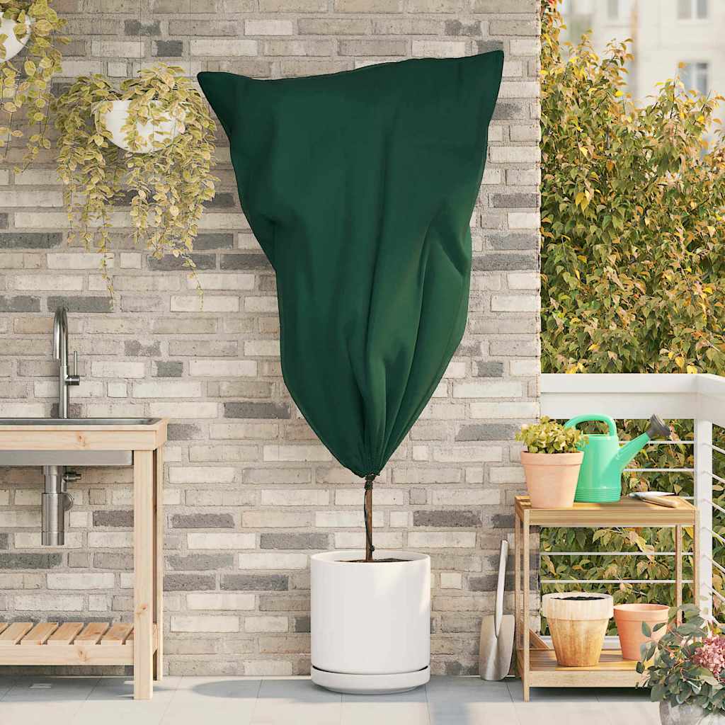 Frostbeskyttelses Plantefleece Dække 10 Pcs Grøn 0,8 X 1,2 M - Vidaxl