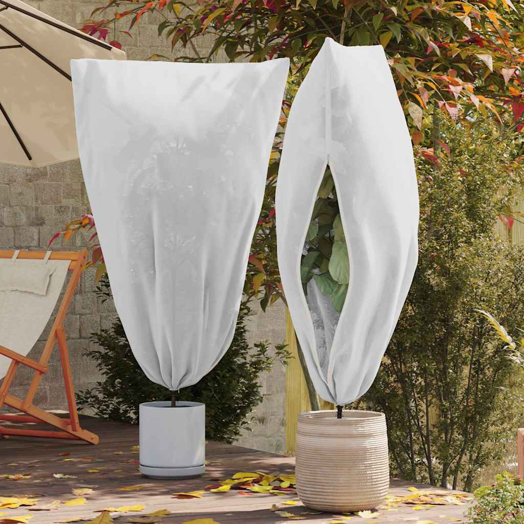 Frostbeskyttelses Plantefleece Dække 5 pcs Hvid 1,55 x 1 m