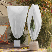 Frostbeskyttelses Plantefleece Dække 5 pcs Hvid 1,55 x 1 m
