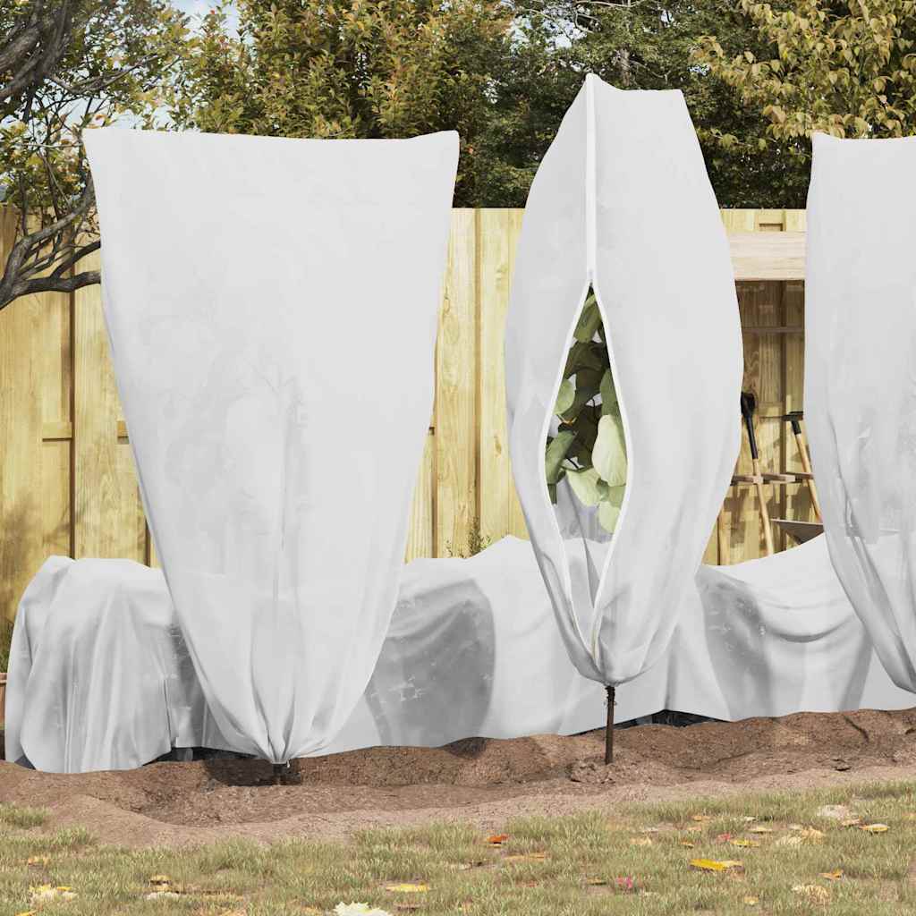 Frostbeskyttelses Plantefleece Dække 5 pcs Hvid 1,55 x 1 m