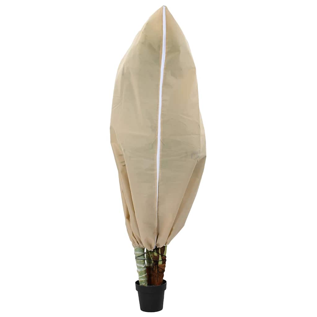 Frostbeskyttelses Plantefleece Dække 5 pcs Beige 1,55 x 1,55 m