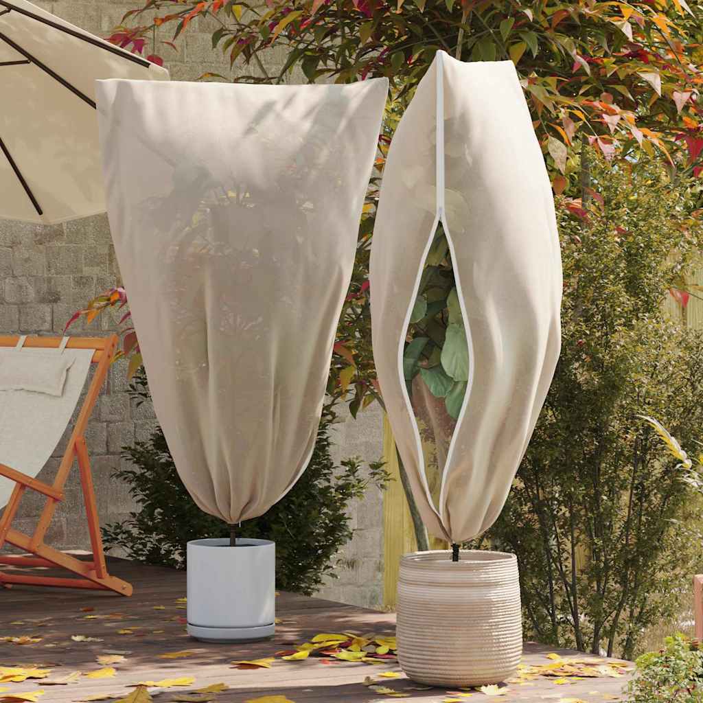 Frostbeskyttelses Plantefleece Dække 5 pcs Beige 1,8 x 1,2 m