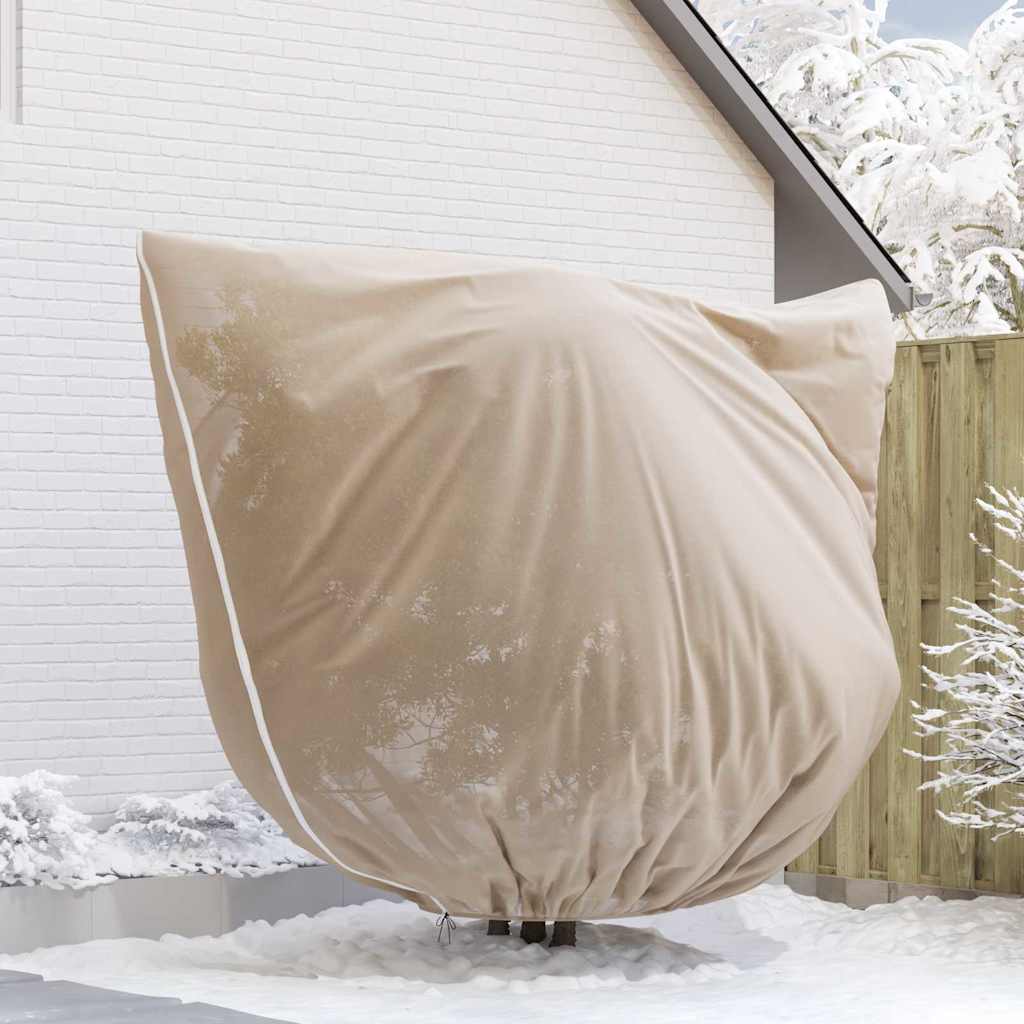 Frostbeskyttelses Plantefleece Dække 3 pcs Beige 2,5 x 3,14 m