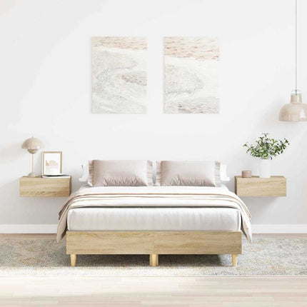 Sengestel Sonoma 137 x 190 cm Konstrueret træ