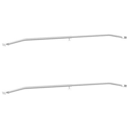 Tarpaulin Bracket til Trailere 2 stk. Sølv 102-155 cm Aluminium