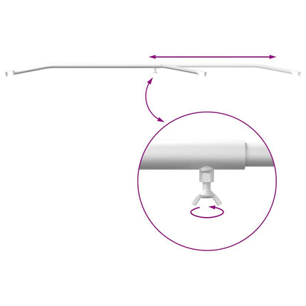 Tarpaulin Bracket til Trailere 3 stk. Sølv 102-155 cm Aluminium