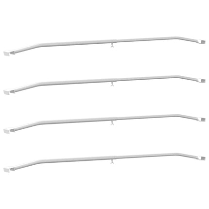 Tarpaulin Bracket til Trailere 4 stk. Sølv 102-155 cm Aluminium