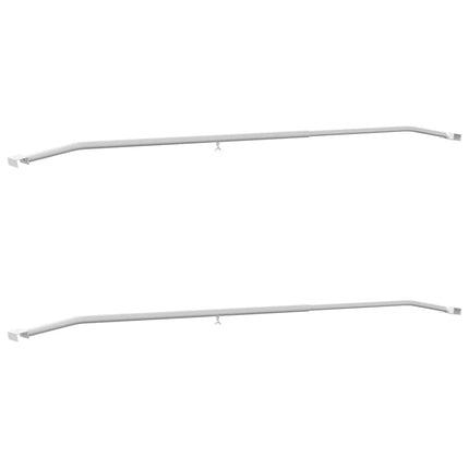 Tarpaulin Bracket til Trailere 2 stk. Sølv 136-218 cm Aluminium