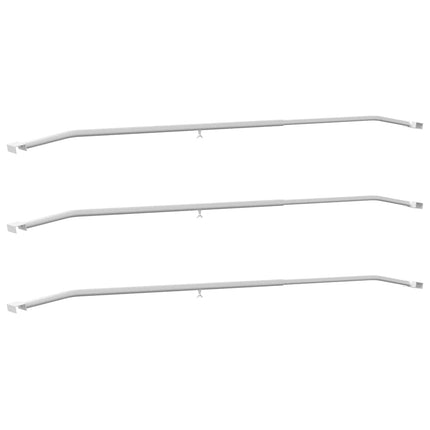 Tarpaulin Bracket til Trailere 3 stk. Sølv 136-218 cm Aluminium