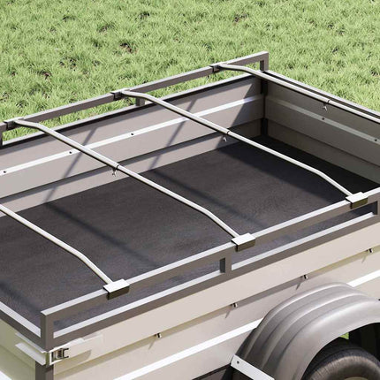 Tarpaulin Bracket til Trailere 4 stk. Sølv 136-218 cm Aluminium
