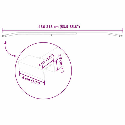 Tarpaulin Bracket til Trailere 4 stk. Sølv 136-218 cm Aluminium