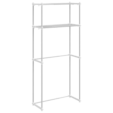 Vaskemaskinehylde Hvid 70 x 27 x 136 cm Aluminium