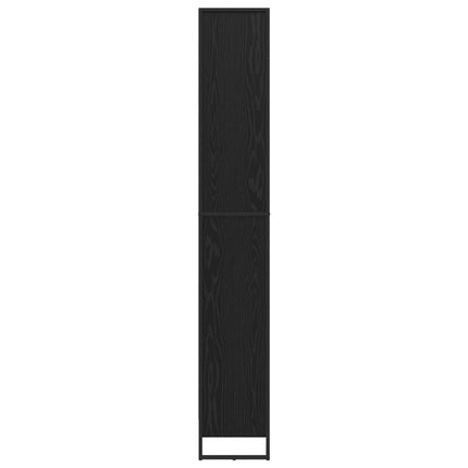 Bogskab 60 x 30 x 189,5 cm Konstrueret træ Sort eg