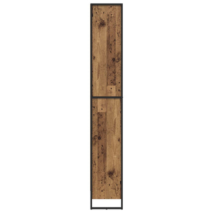 Bogskab 60 x 30 x 189,5 cm Konstrueret træ Gammelt træ