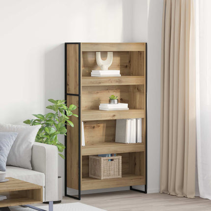 Bogskab 80 x 30 x 155 cm Konstrueret træ Artisan eg