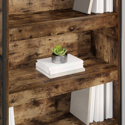 Bogskab 2 pcs Røget Eg 80 x 30 x 189,5 cm Konstrueret træ