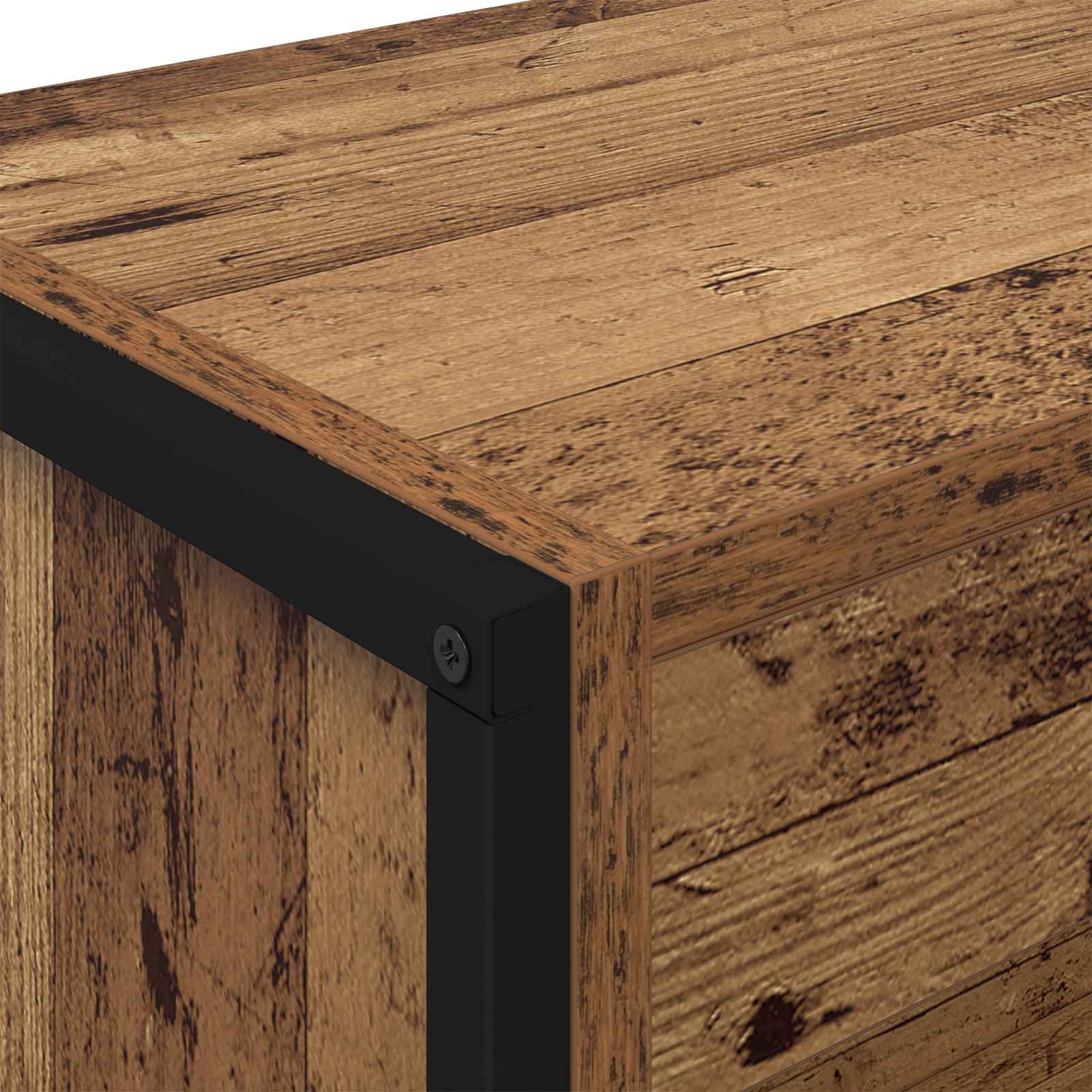 Bogskab 2 pcs Gammelt træ 80 x 30 x 155 cm Konstrueret træ