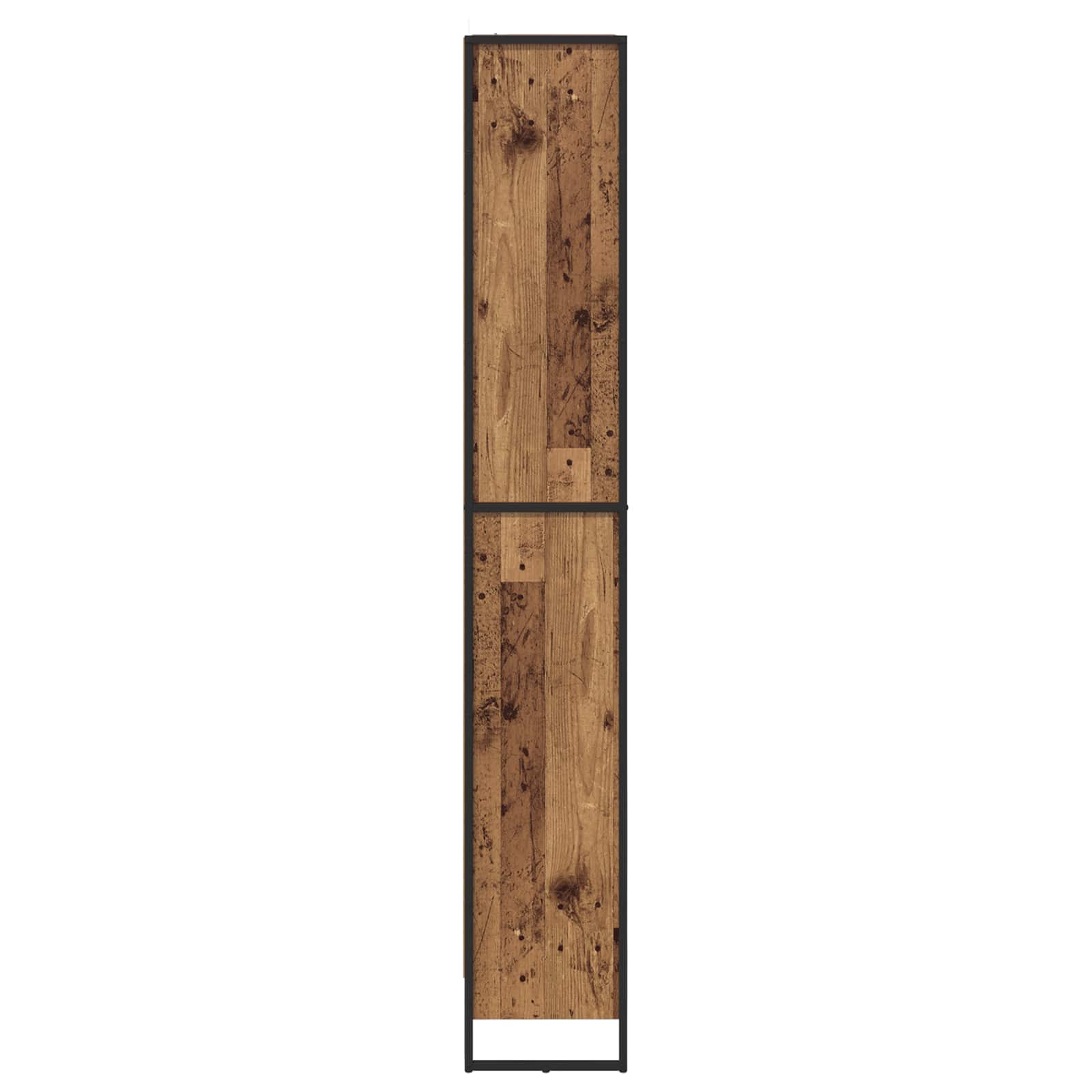 Bogskab 2 pcs Gammelt træ 80 x 30 x 189,5 cm Konstrueret træ