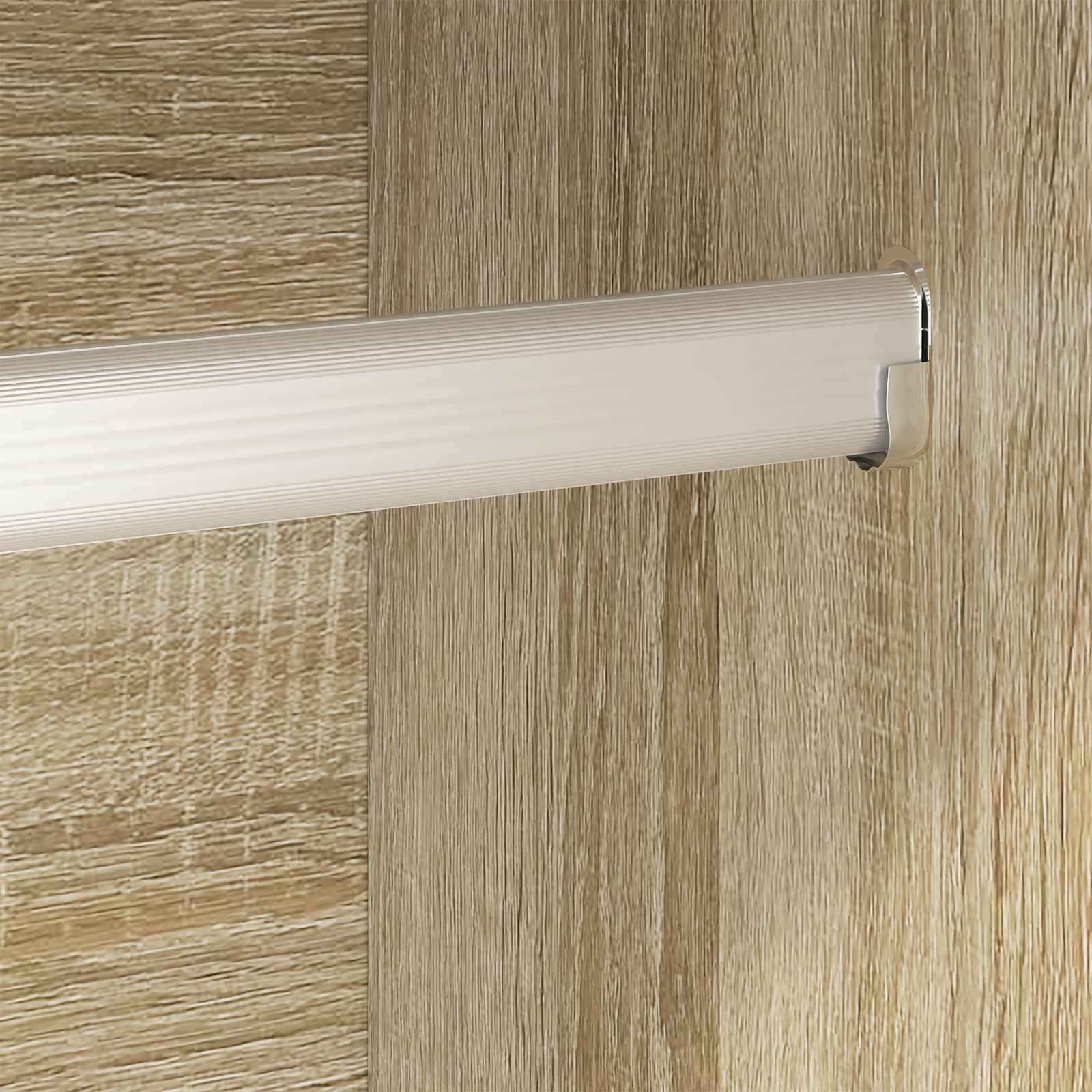 Warderobe med dør 2 pcs Sonoma 50 x 50 x 200 cm Konstrueret træ