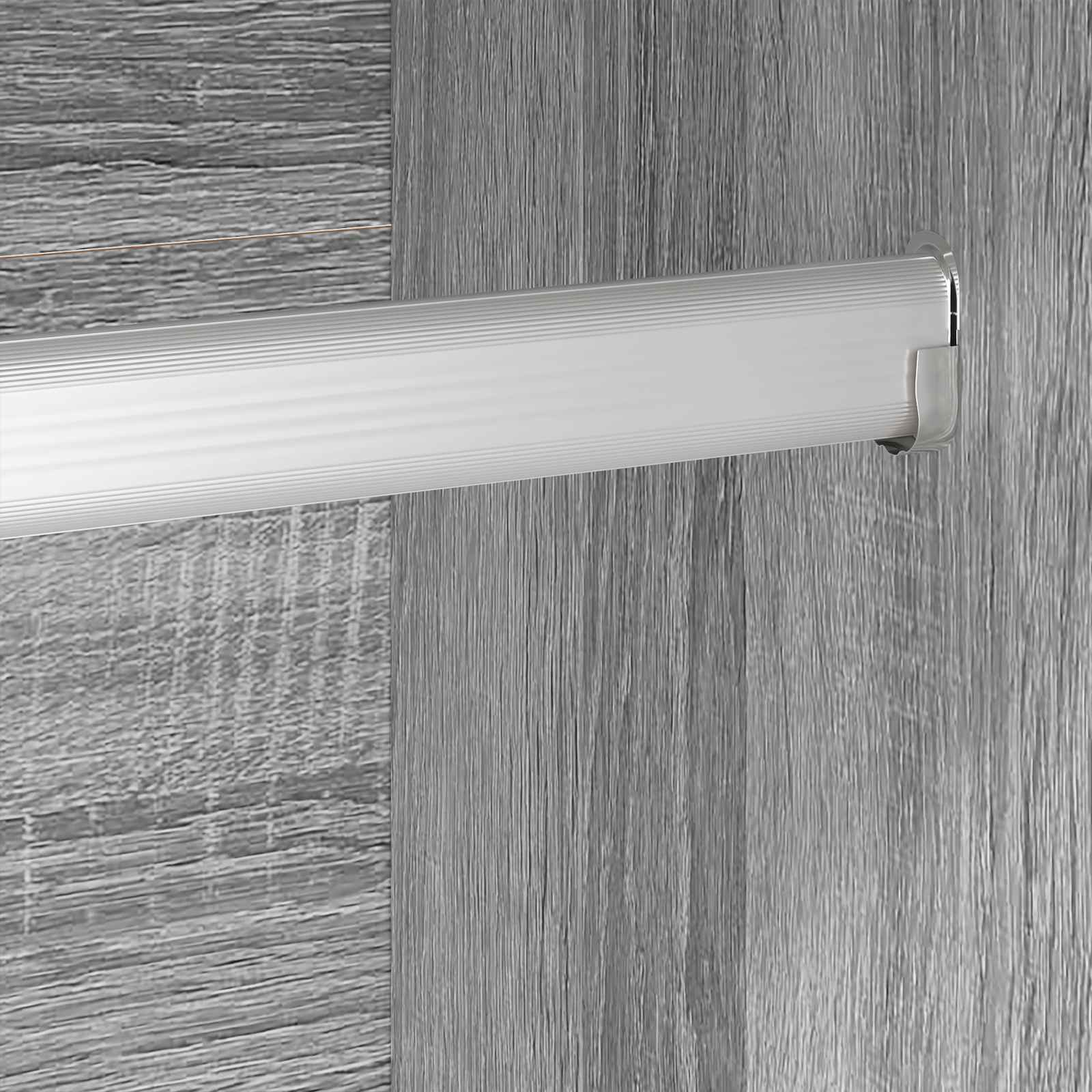 Warderobe 2 pcs Grå Sonoma 50 x 50 x 200 cm Konstrueret træ