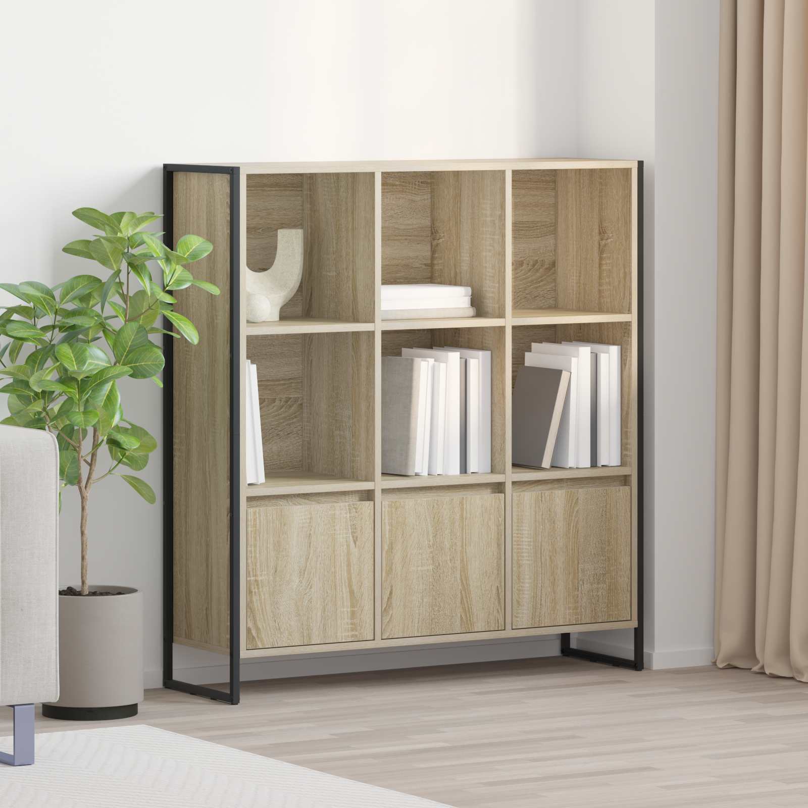 Bogskab 2 pcs Sonoma 99,5 x 30 x 108 cm Konstrueret træ