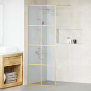 Walk-in brusevæg Guld 80 x 195 cm hærdet glas