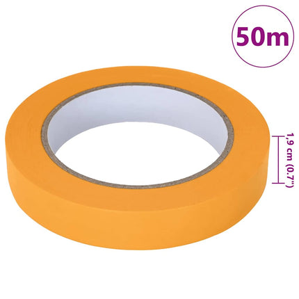 Maler Maskeringstape 6 stk. Gul 19mm x 50m Papir